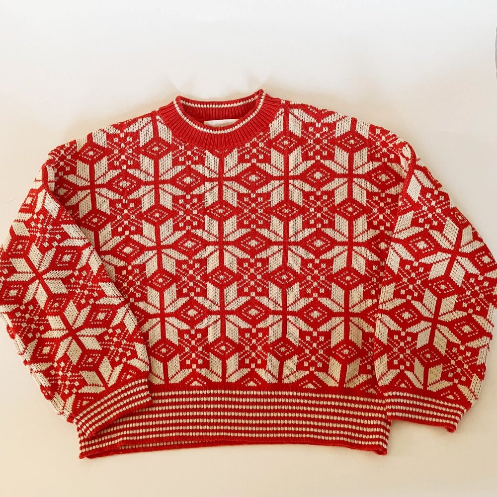 The Snowflake pullover sweater by The Great